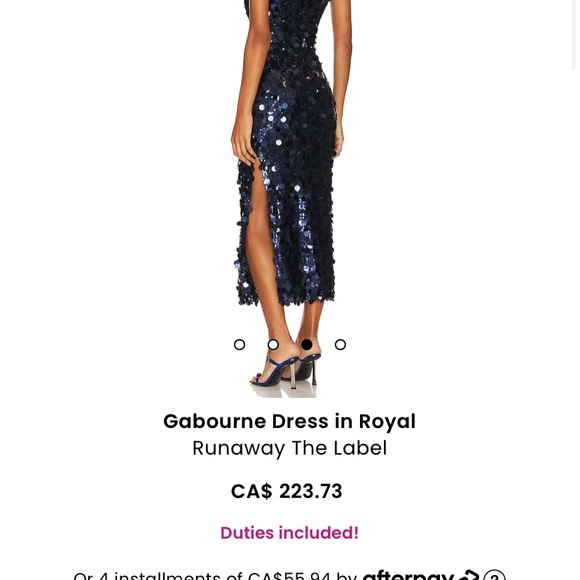 Revolve dress - Gabourne dress in royal blue - Picture 3 of 6